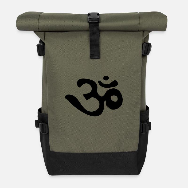OM - AUM - Rolltop Rucksack - Olive/Schwarz