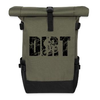 Dirt Jump - Rolltop Rucksack - Olive/Schwarz - Vorne
