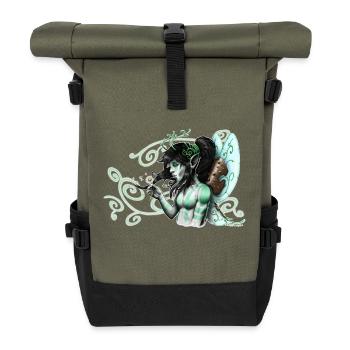 Gehörnte Fee - 2022 - Rolltop Rucksack - Olive/Schwarz - Vorne