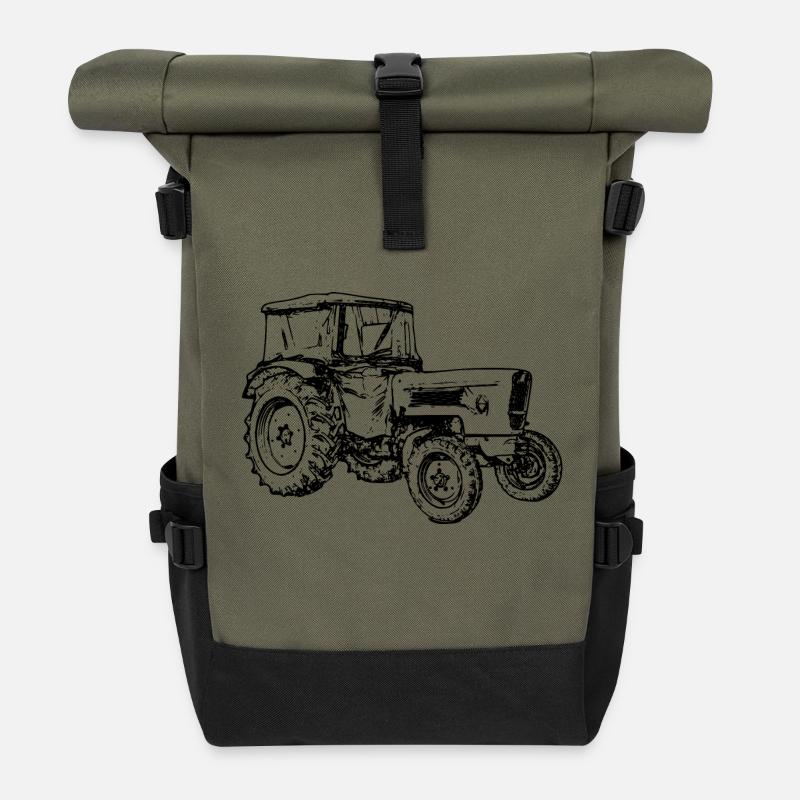 Traktor - Rolltop Rucksack - Olive/Schwarz
