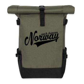 Norvège - Norge - Norwegen - Sac à dos roll top - olive/noir - Devant