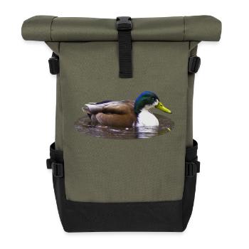 Canard colvert Canard Canard Canard - Sac à dos roll top - olive/noir - Devant
