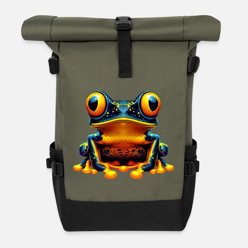 Frosch - Rolltop Rucksack - Olive/Schwarz