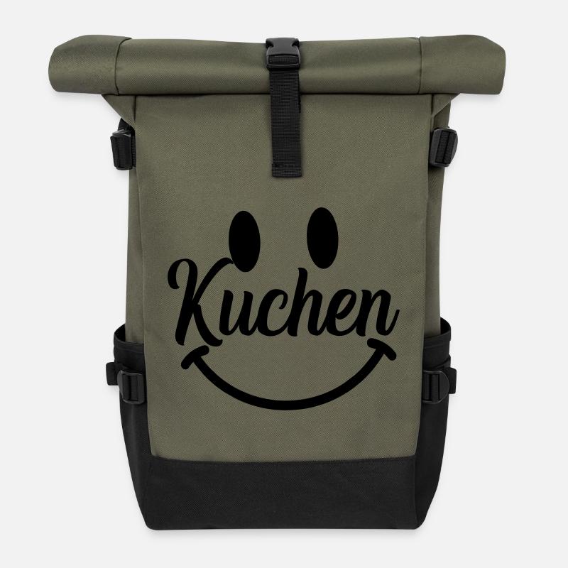 kuchen  - Rolltop Rucksack - Olive/Schwarz