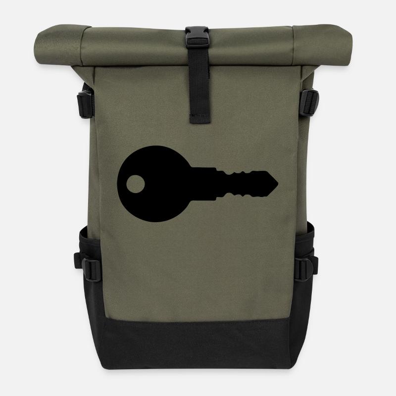 Schlüssel - Rolltop Rucksack - Olive/Schwarz