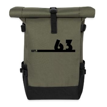 63_Black - Rolltop Rucksack - Olive/Schwarz - Vorne
