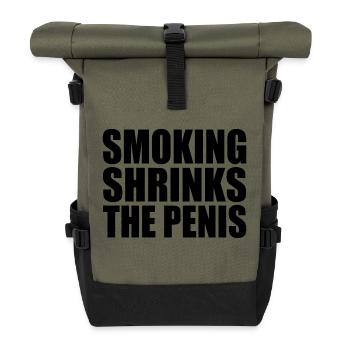 Smoking shrinks the penis - Sac à dos roll top - olive/noir - Devant