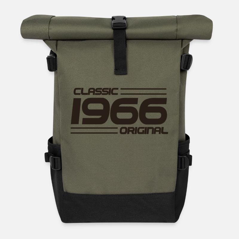 Classic 1966 original - Rolltop Rucksack - Olive/Schwarz