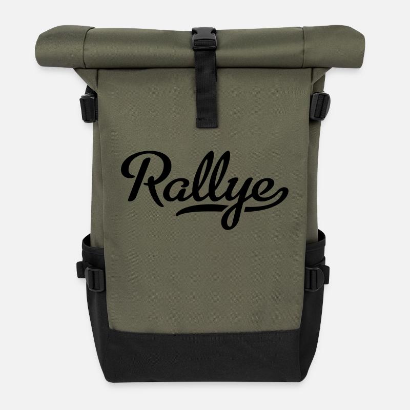 Rallye - Sac à dos roll top - olive/noir