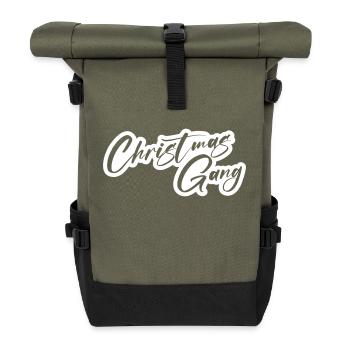 Christmas Gang Xmas Crew - Roll Top Backpack - olive/black - Front