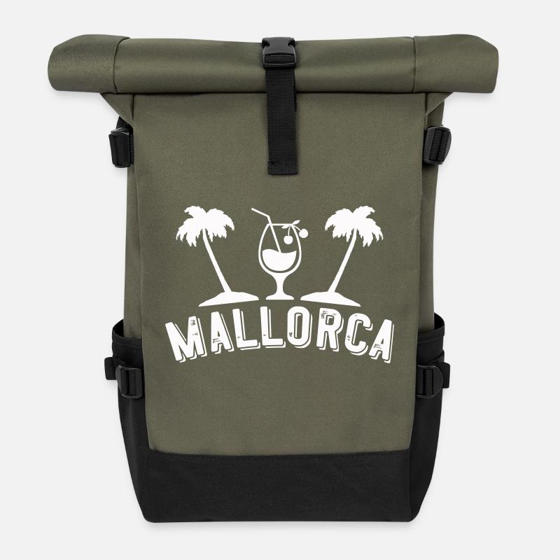 mallorca 1 - Rolltop Rucksack - Olive/Schwarz