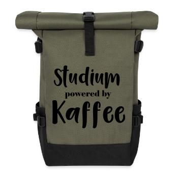 Studies powered by Kaffee - Roll Top Backpack - olive/black - Front