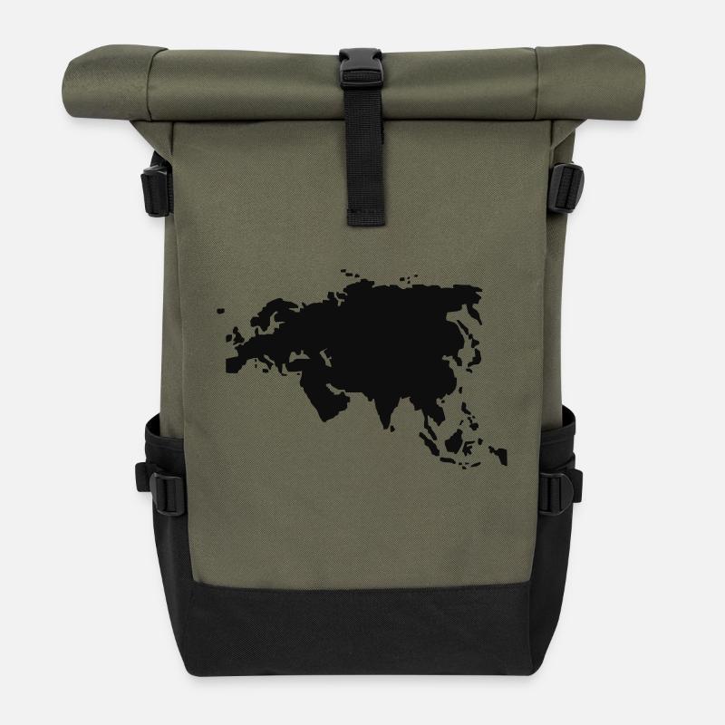 Eurasien - Rolltop Rucksack - Olive/Schwarz