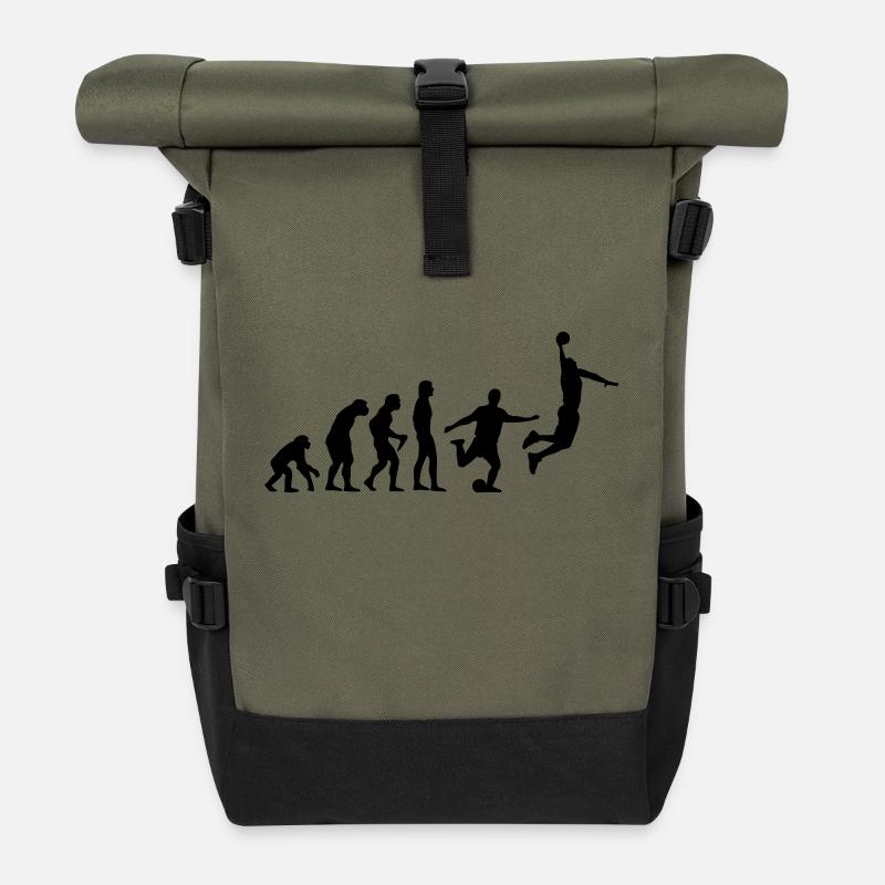 Basket-ball Evolution Basketball Basket - Sac à dos roll top - olive/noir