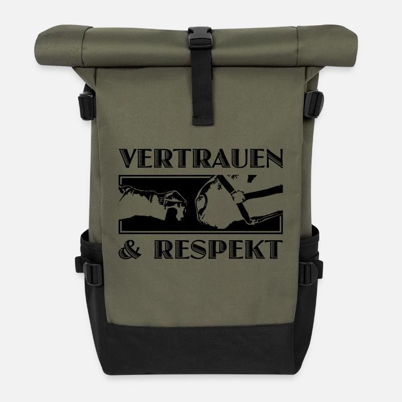 JaC's Vertrauen & Respekt 1 - Rolltop Rucksack - Olive/Schwarz