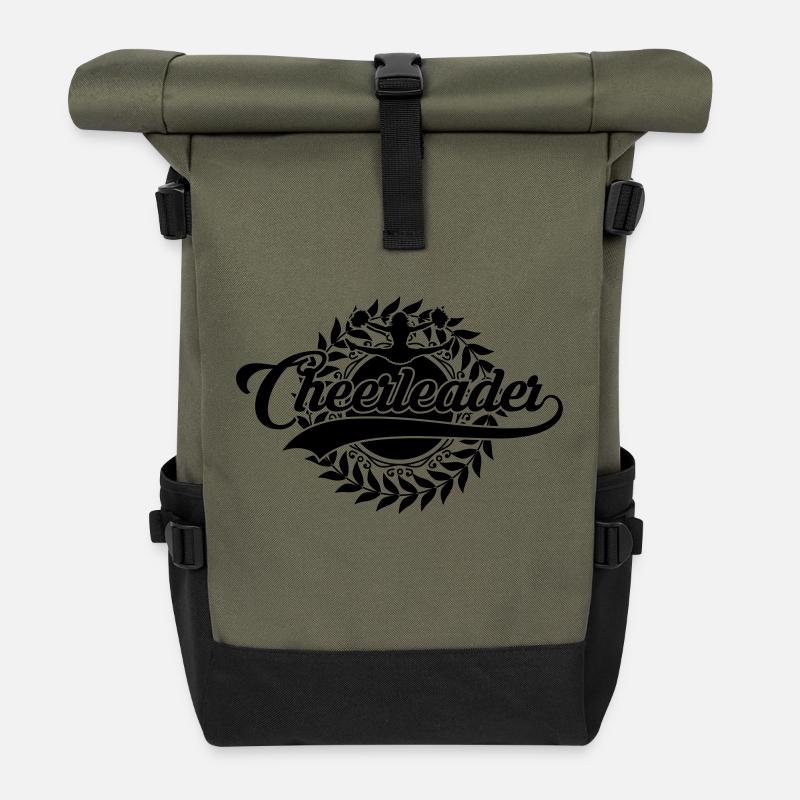 Cheerleader - Rolltop Rucksack - Olive/Schwarz