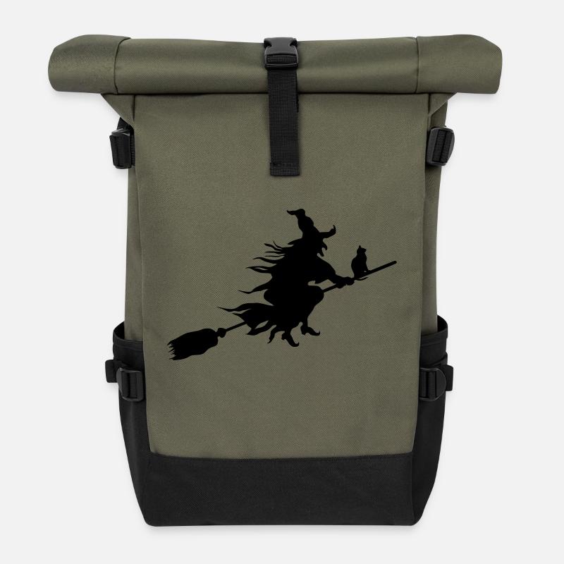 Hexe - Rolltop Rucksack - Olive/Schwarz