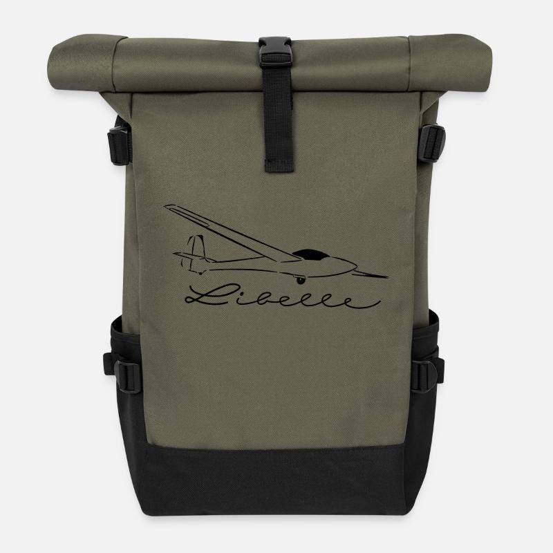 standard libelle - Rolltop Rucksack - Olive/Schwarz