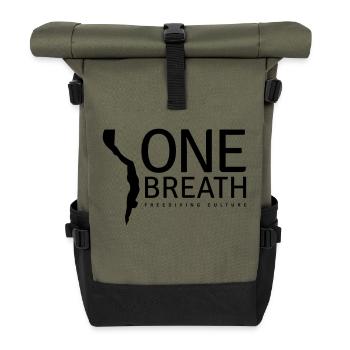 One Breath (custom color) - Sac à dos roll top - olive/noir - Devant