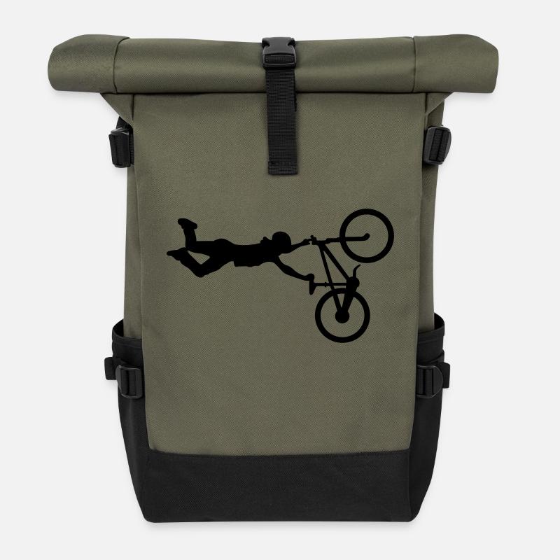 BMX # 2 - Sac à dos roll top - olive/noir