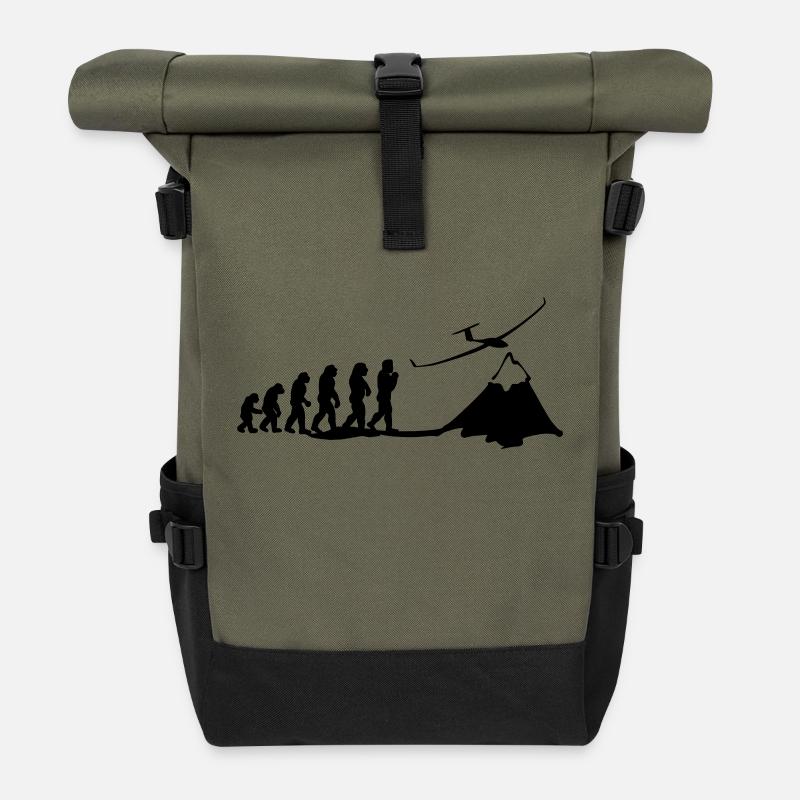 segelflug evolution - Rolltop Rucksack - Olive/Schwarz