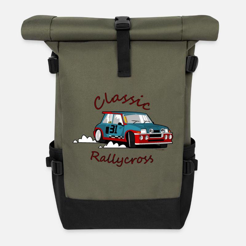Rallycross - Roll Top Backpack - olive/black