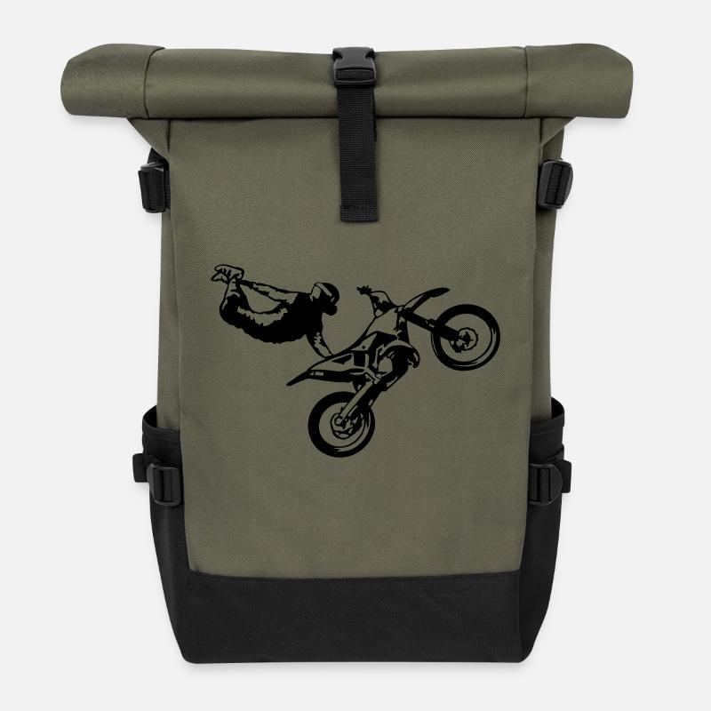 cb38_freestyler - Sac à dos roll top - olive/noir