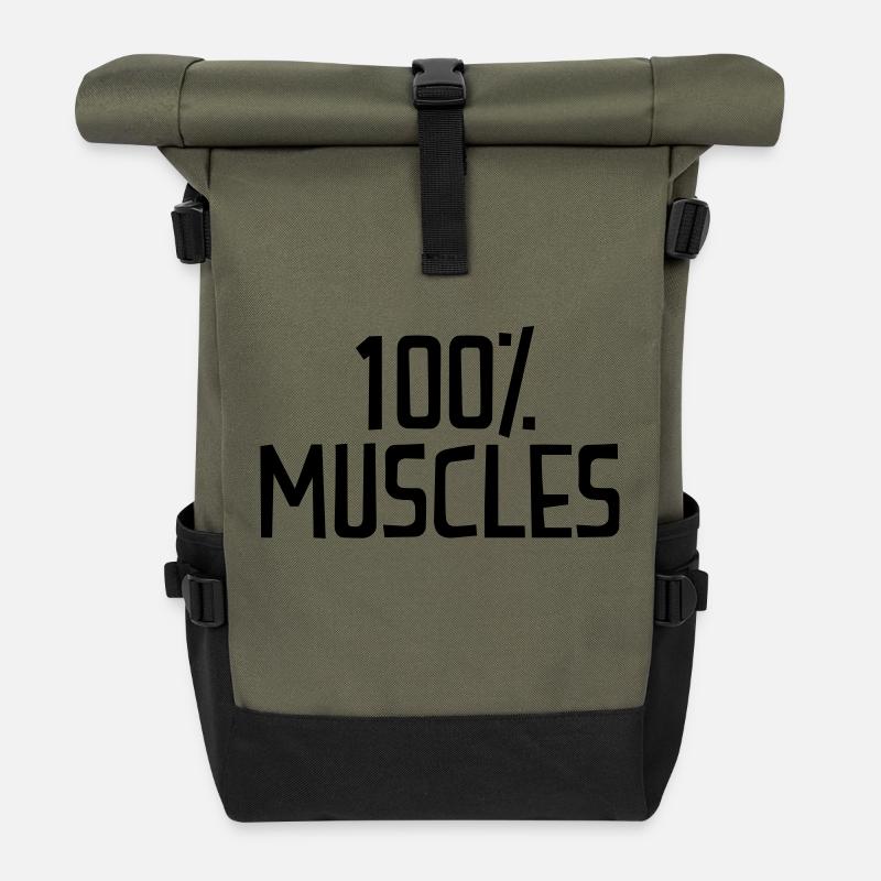 Fitness - Rolltop Rucksack - Olive/Schwarz