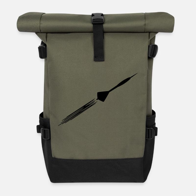 Darts - Rolltop Rucksack - Olive/Schwarz