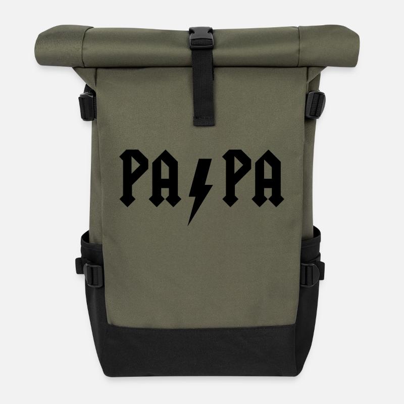 PAPA - Rolltop Rucksack - Olive/Schwarz