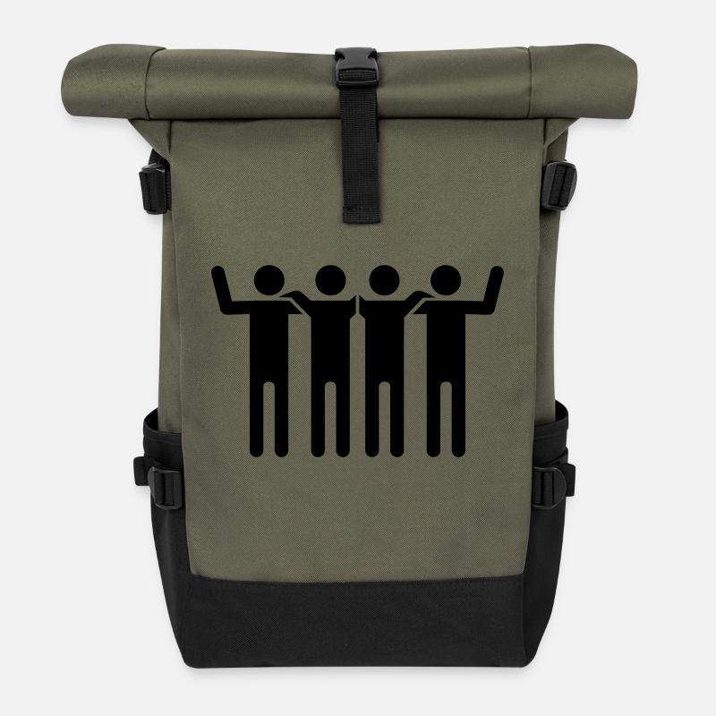 Junggesellenabschied - Rolltop Rucksack - Olive/Schwarz