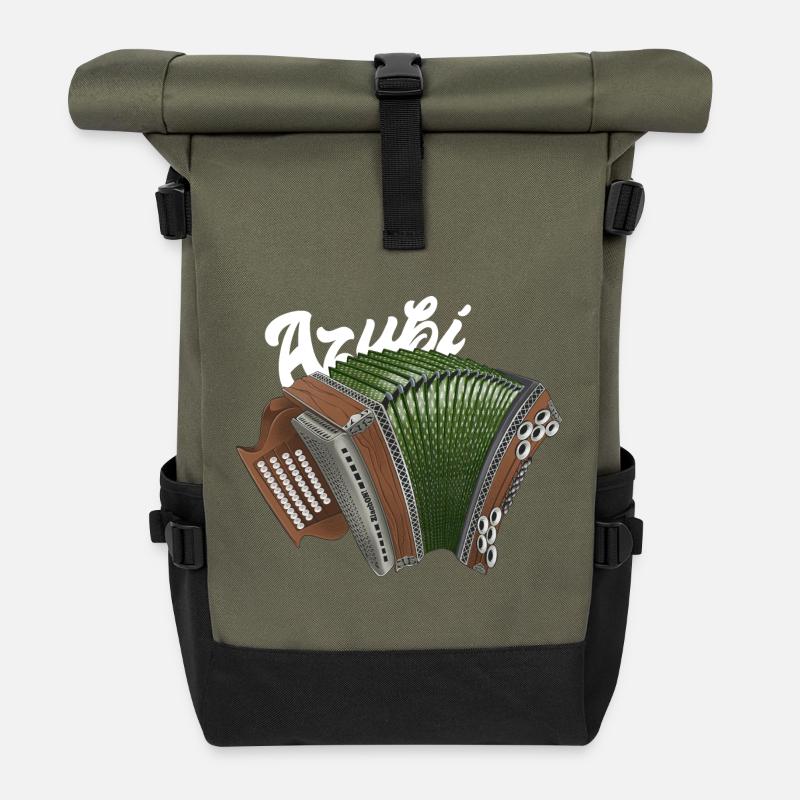 Azubi // hell | ZiachON! - Rolltop Rucksack - Olive/Schwarz