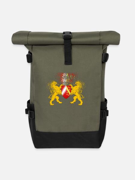 T-shirt Alsace Lions Blason Omega - Sac à dos roll top - olive/noir