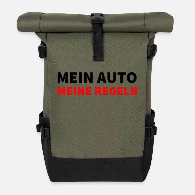 Auto - Rolltop Rucksack - Olive/Schwarz