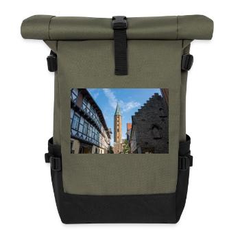 Kirche der Heiligen Cosmas und Damian Goslar - Rolltop Rucksack - Olive/Schwarz - Vorne
