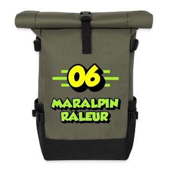 Complaining Maralpin - Roll Top Backpack - olive/black - Front