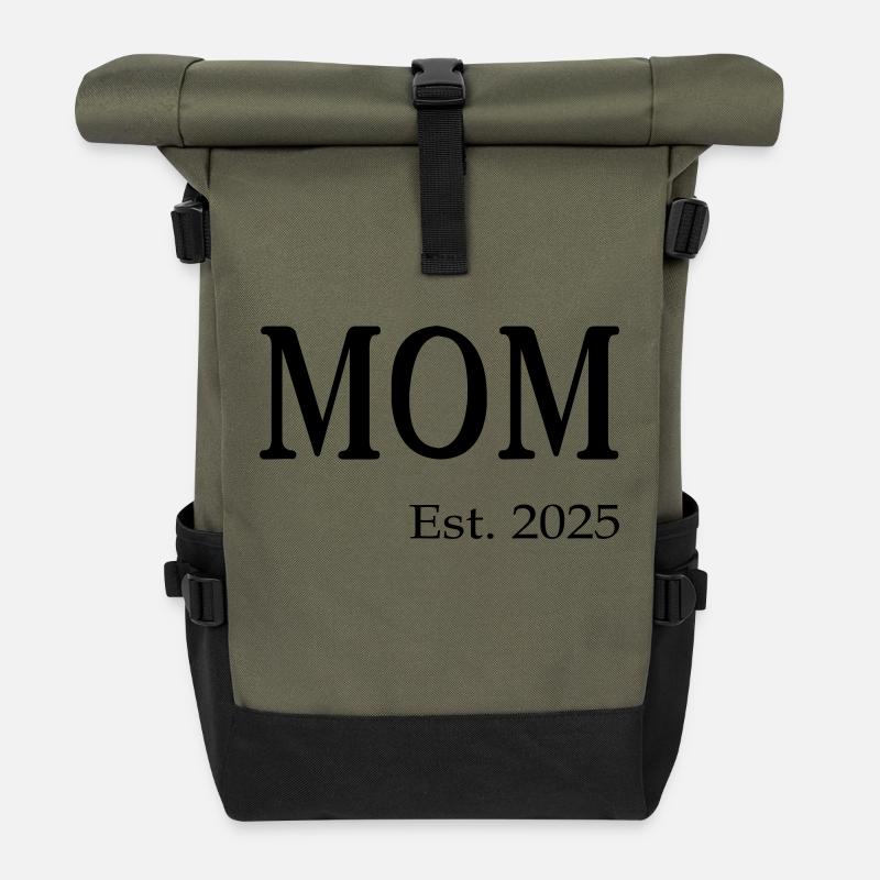 MOM 2025 - Roll Top Backpack - olive/black