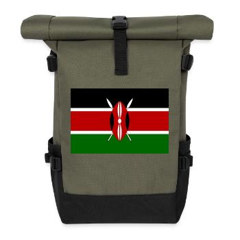 Kenia - Rolltop Rucksack - Olive/Schwarz - Vorne