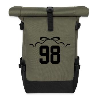 Number 98 Knot - 98th Anniversary - Roll Top Backpack - olive/black - Front