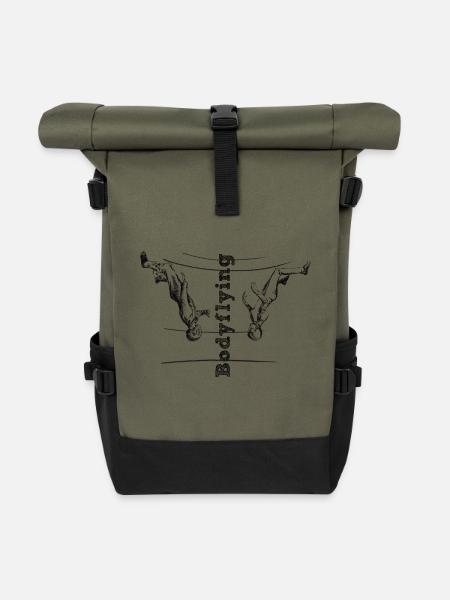 Bodyflying - Rolltop Rucksack - Olive/Schwarz