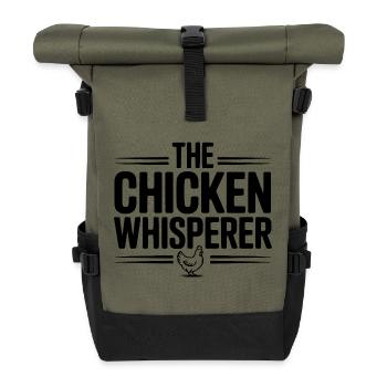 Le chuchoteur de poulet - Sac à dos roll top - olive/noir - Devant