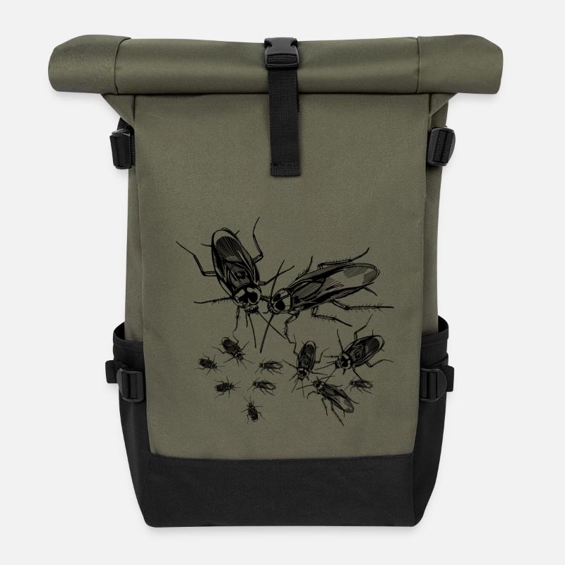 Schaben - Rolltop Rucksack - Olive/Schwarz