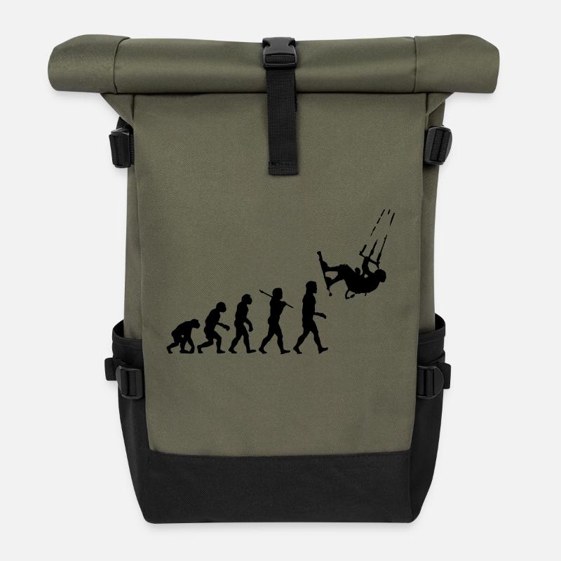 Kitesurf Evolution - Sac à dos roll top - olive/noir