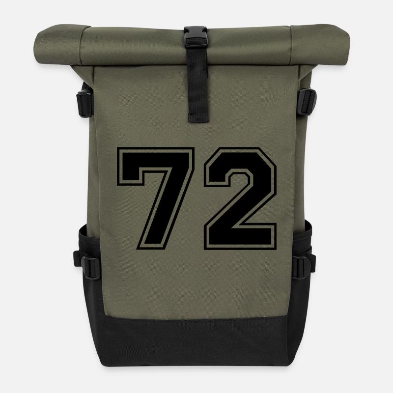 72 - Sac à dos roll top - olive/noir