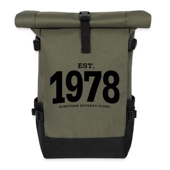 EST. 1978 Nineteen Seventy Eight - Roll Top Backpack - olive/black - Front