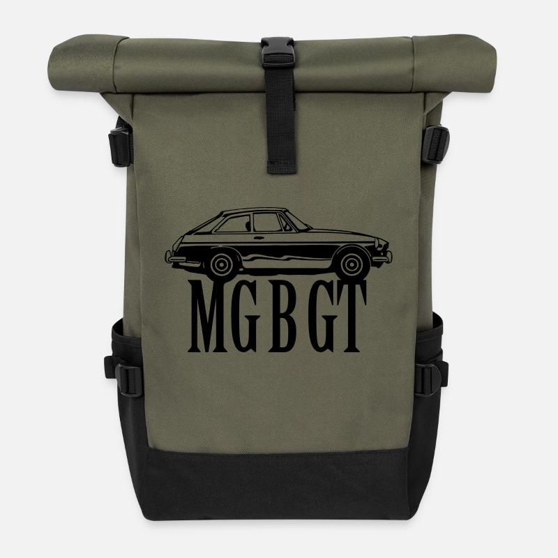 MG MGB GT - Autonaut.com - Roll Top Backpack - olive/black