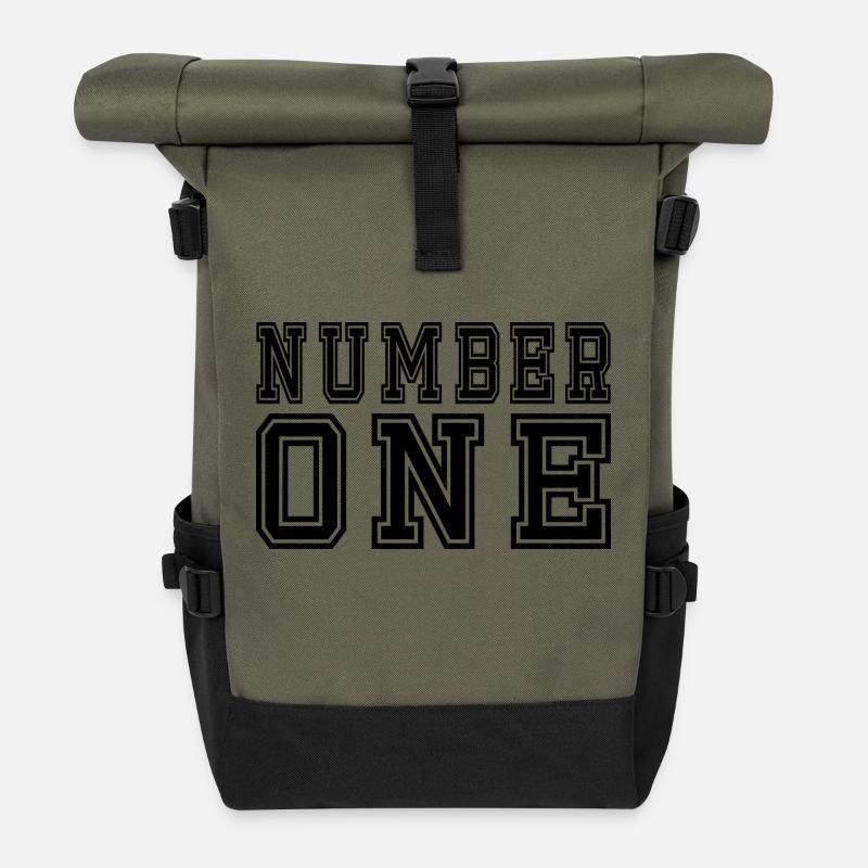 Number One - Rolltop Rucksack - Olive/Schwarz