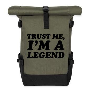 Legend - Rolltop Rucksack - Olive/Schwarz - Vorne