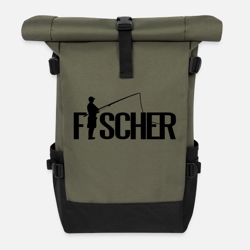 Fischer - Rolltop Rucksack - Olive/Schwarz