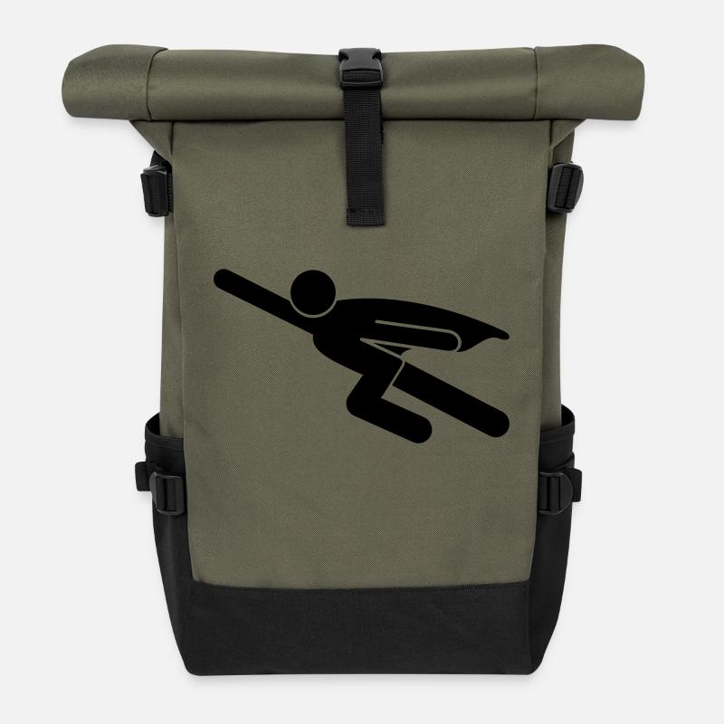 Superhelden - Rolltop Rucksack - Olive/Schwarz